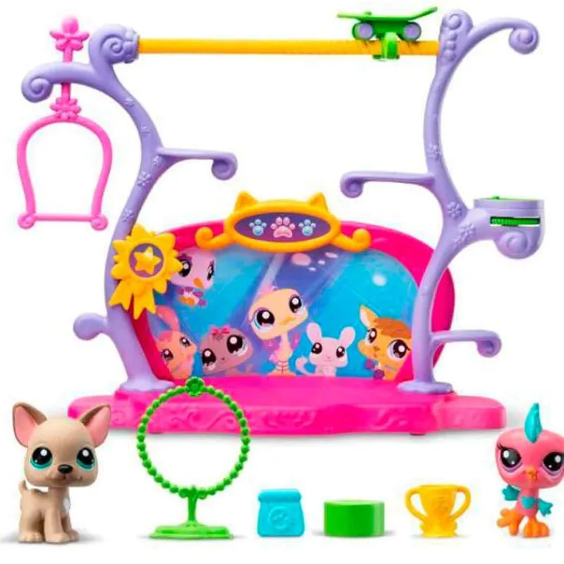 BANDAI Figuras Y Figuras De Acción|Muñecas-Littlest Pet Shop Playset Juego de Got Talent