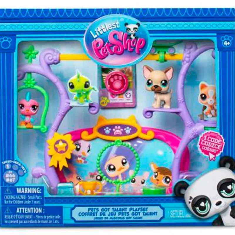 BANDAI Figuras Y Figuras De Acción|Muñecas-Littlest Pet Shop Playset Juego de Got Talent