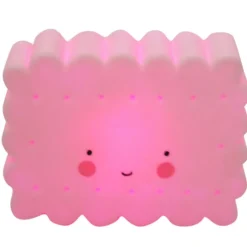 LITTLE LOVELY Decoración Infantil-Lámpara de Compañía Galleta Rosa