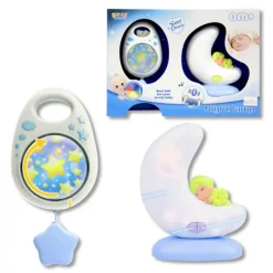 DRIM DISCOUNT Primera Infancia Y Preescolar-Lámpara Luna con Mando Azul