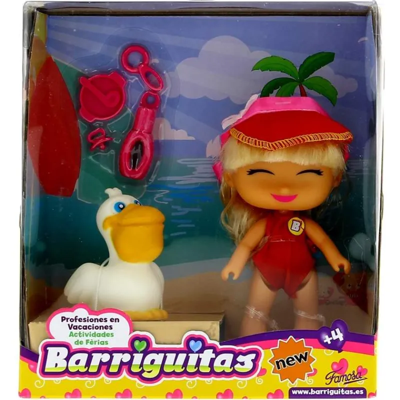 FAMOSA Muñecas-Los Barriguitas Profesión de Vacaciones Cuidadora de Aves