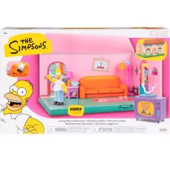 JAKKS PACIFIC Figuras Películas Y Series|Figuras Y Figuras De Acción-Los Simpson Playset Diorama Salón