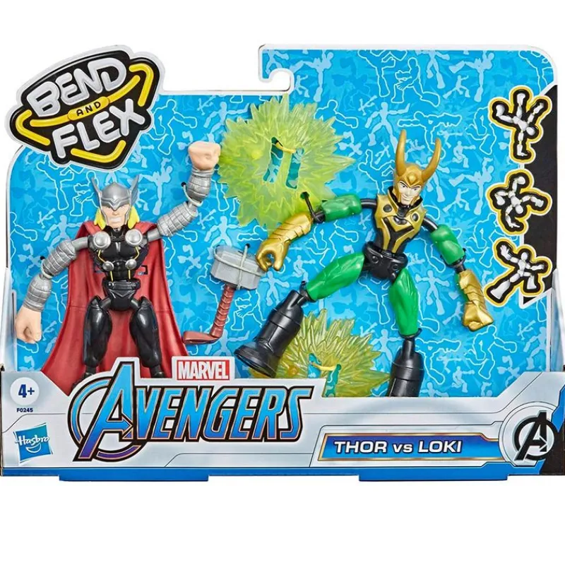 Los Vengadores Bend and Flex Thor vs Loki*HASBRO Clearance
