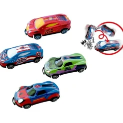 BANDAI Vehículos, Trenes Y Parkings-Los Vengadores Flip Cars Marvel Surtido