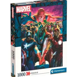 CLEMENTONI Marvel|Puzzles De 501 A 1000 Piezas-Los Vengadores Marvel Puzzle 1000 Piezas