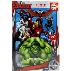 EDUCA Marvel|Puzzles Y Construcciones-Los Vengadores Puzzle 200 Piezas