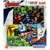 CLEMENTONI Puzzles Y Construcciones-Los Vengadores Puzzle 2x60 Piezas