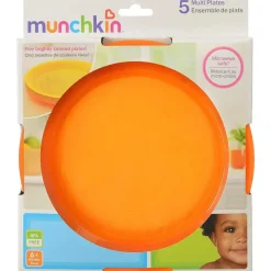 MUNCHKIN Vajillas Infantiles-Lote de 5 Platos Llanos