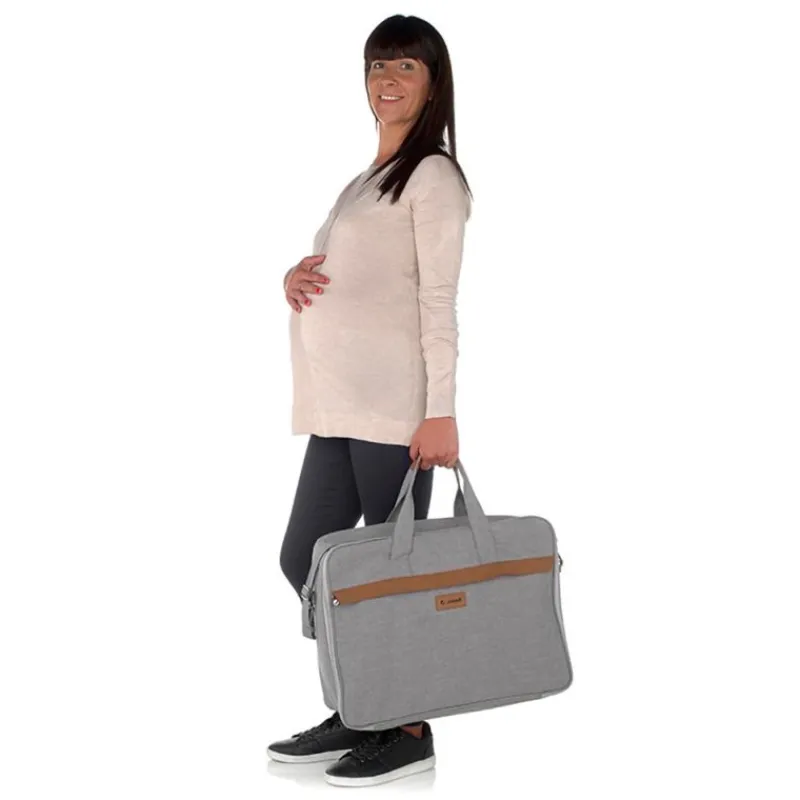 JANE Bolsos Maternales|Accesorios Y Complementos De Viaje-Maleta Hospital Gris
