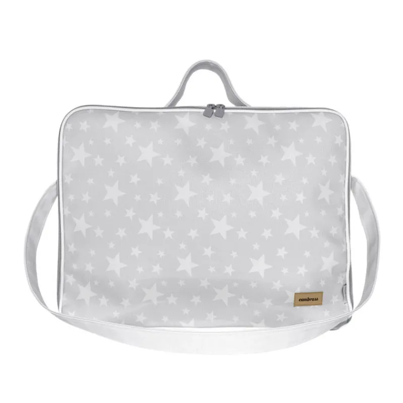 CAMBRASS Bolsos Maternales-Maleta Hospital Polipiel Star Gris