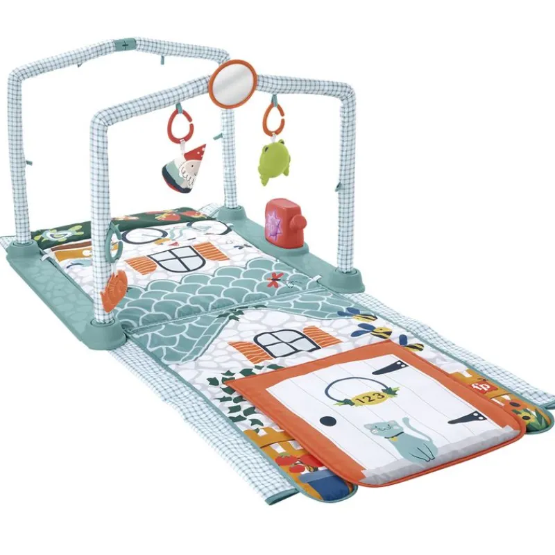 FISHER PRICE Mantas Y Gimnasios De Actividades|Primera Infancia Y Preescolar-Manta de actividades Casita de Campo 2 en 1