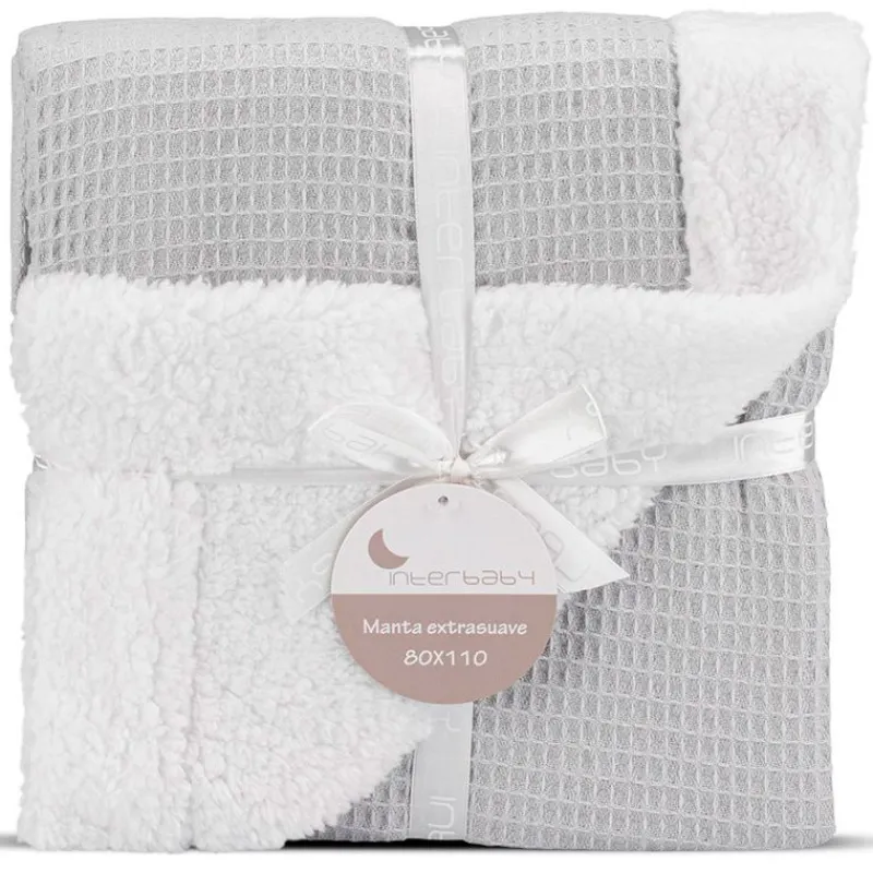 Manta para bebé Borreguito Gris*INTERBABY Clearance