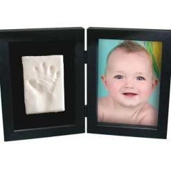 KIDZZCAST Sonajeros-Marco Doble Mi primera huella negro