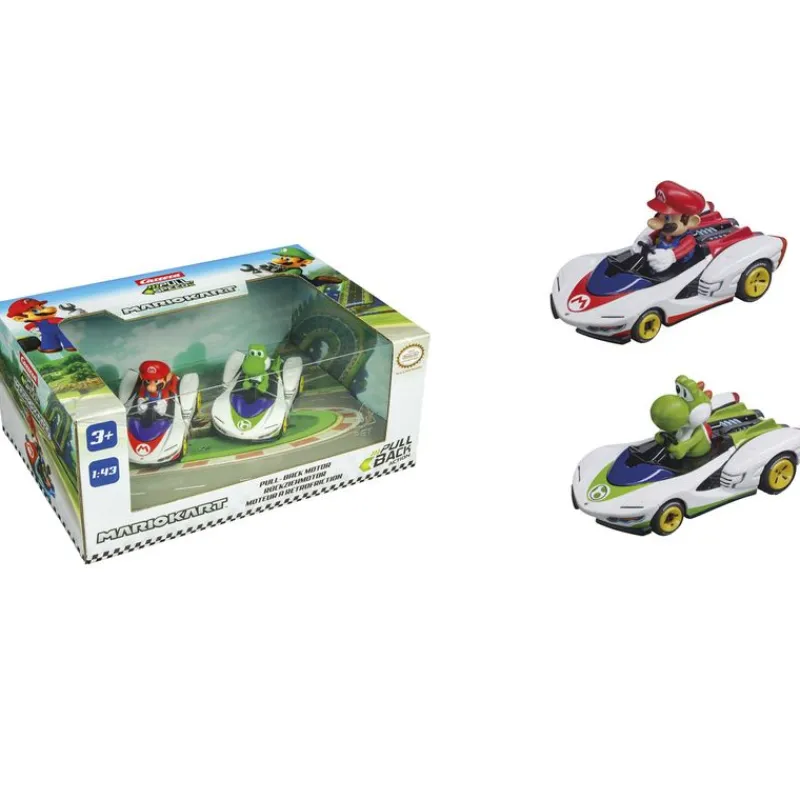 CARRERA Coches Escala 1:32 Y 1:43|Vehículos, Trenes Y Parkings-Mario Kart Pack Coches Mario & Yoshi