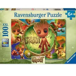 RAVENSBURGER Puzzles Y Construcciones-Marvel Groot Puzzle 100 Piezas XXL