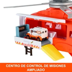 MATTEL Vehículos, Trenes Y Parkings-Matchbox Action Drivers Helicóptero de Rescate