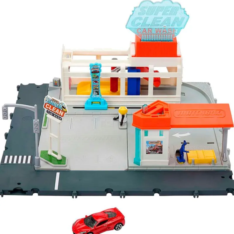 MATTEL Vehículos, Trenes Y Parkings-Matchbox Lavadero de Coches