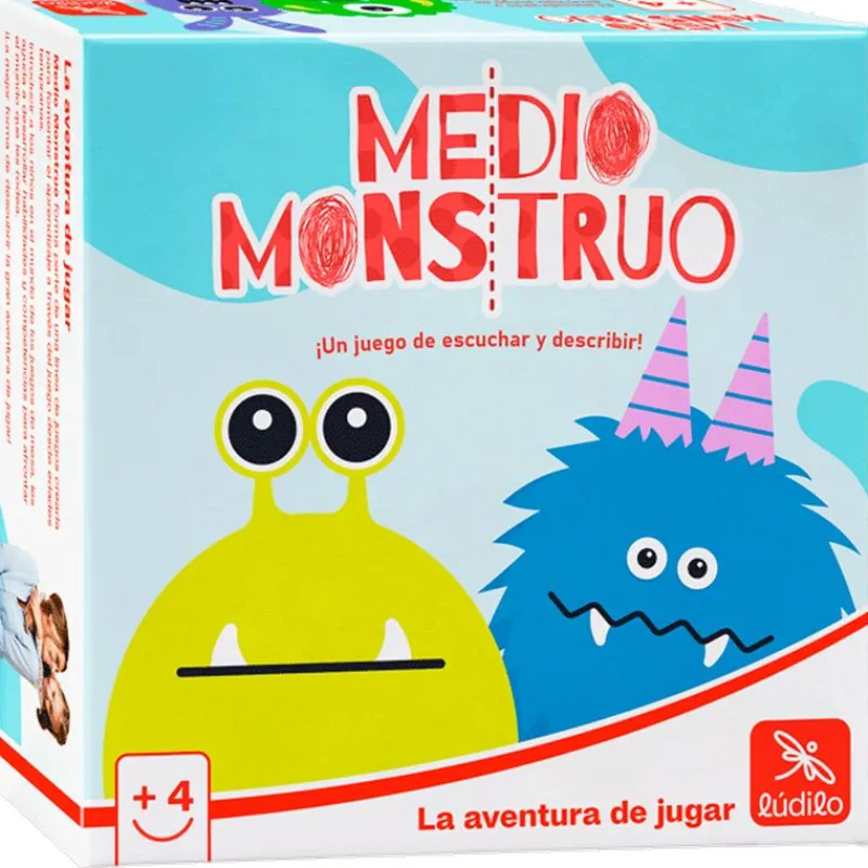 LÚDILO Amigos Y Familia-Medio Monstruo Juego Mesa