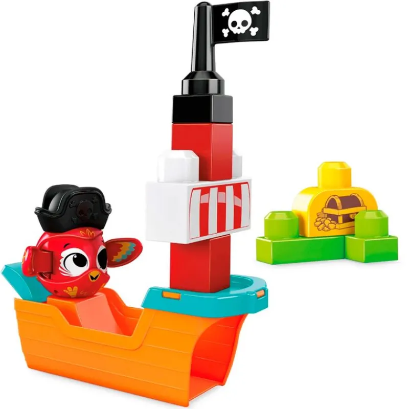 MEGABLOKS Puzzles Y Construcciones-Mega Bloks Barco Pirata