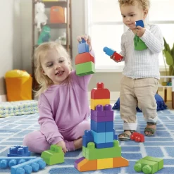 MEGABLOKS Puzzles Y Construcciones-Mega Bloks bolsa clásica 60 piezas