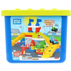 MEGABLOKS Puzzles Y Construcciones-Mega Bloks Garaje de Coches de Carreras