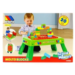 MOLTO Puzzles Y Construcciones|Primera Infancia Y Preescolar-Mesa Bloques 20 Piezas
