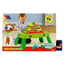 MOLTO Puzzles Y Construcciones|Primera Infancia Y Preescolar-Mesa Bloques 20 Piezas