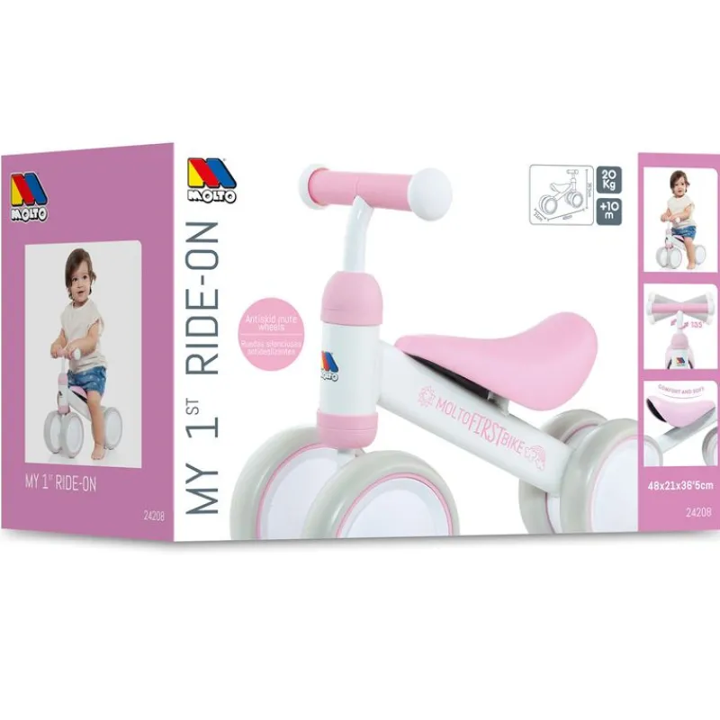 MOLTO Bicicletas, Correpasillos Y Triciclos-Mi Primer Correpasillos Bebé Rosa