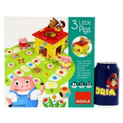 GOULA Juegos De Mesa-Mi Primer Juego Los 3 Cerditos