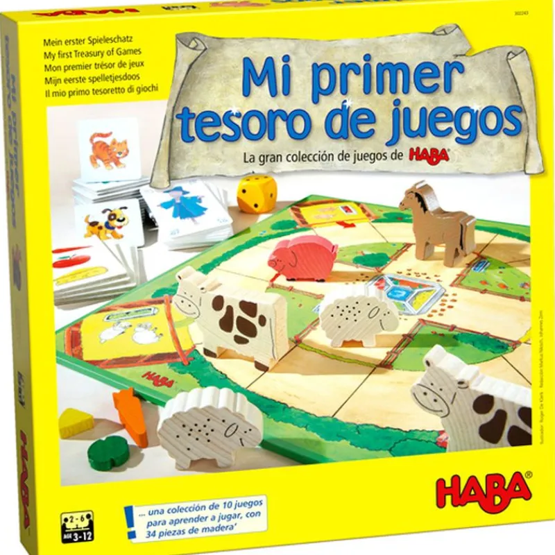 HABA Juegos Y Juguetes Educativos|Amigos Y Familia-Mi Primer Tesoro de Juegos