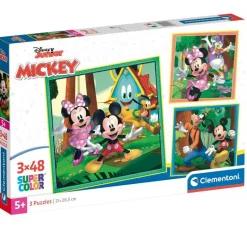Mickey Mouse Puzzle 3X48 Piezas*CLEMENTONI Sale