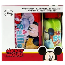 KIDS EUROSWAN Escolar-Mickey Mouse Sandwich con Cantimplora