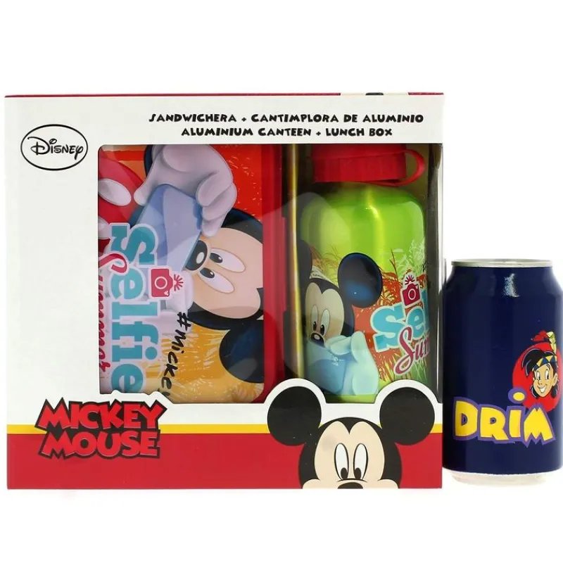 KIDS EUROSWAN Escolar-Mickey Mouse Sandwich con Cantimplora