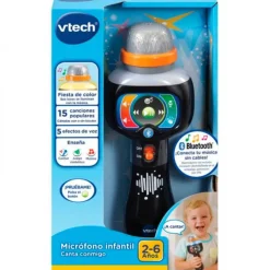 VTECH Instrumentos Musicales-Micrófono Infantil Canta Conmigo