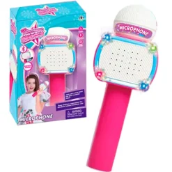 DRIM DISCOUNT Instrumentos Musicales-Micrófono Karaoke Bluetooth Rosa
