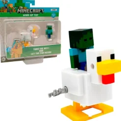 BIZAK Figuras Y Figuras De Acción-Minecraft Bebé Zombie y Jinete Avícola con Movimiento