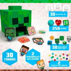 BIZAK Manualidades-Minecraft Crea tus Pegatinas 3D