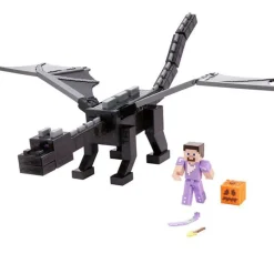 MATTEL Figuras Videojuegos|Figuras Y Figuras De Acción-Minecraft Dragón del Ender