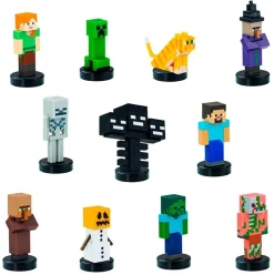 BIZAK Figuras Videojuegos|Figuras Y Figuras De Acción-Minecraft Figura Individual Surtida