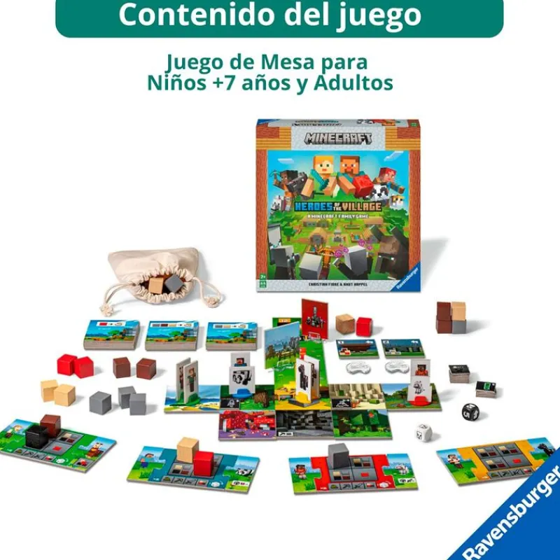 RAVENSBURGER Juegos De Mesa-Minecraft Heroes of The Village Juego de Mesa