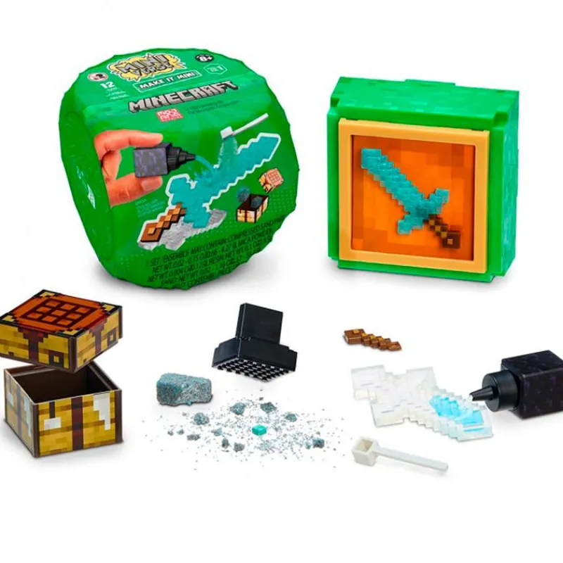 MGA Manualidades-Minecraft Make It Mini Miniverse Bola Sorpresa