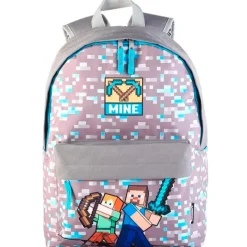 SELECCION DRIM Escolar-Minecraft Mochila Mine 42 cm Adaptable