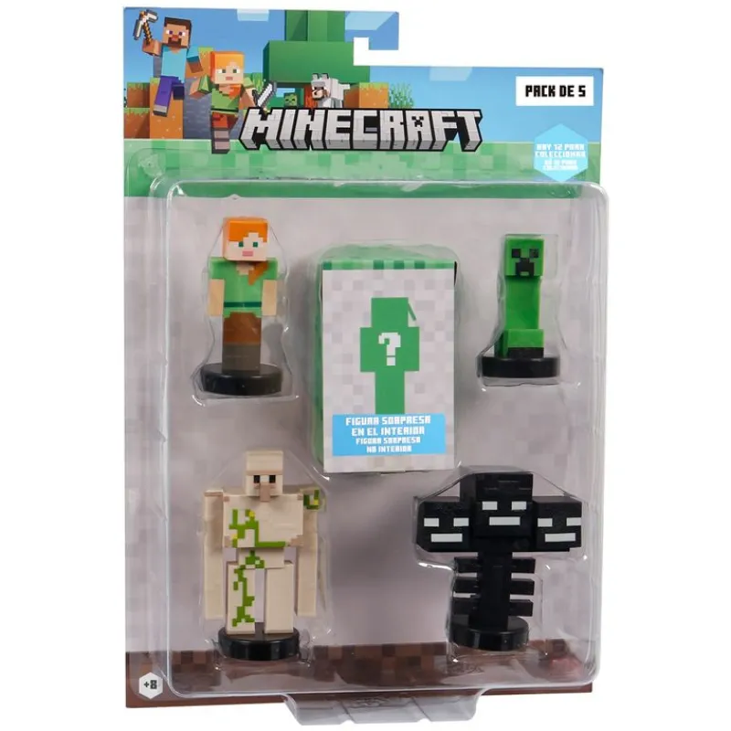 Minecraft Pack 5 Figuras Surtido*BIZAK New