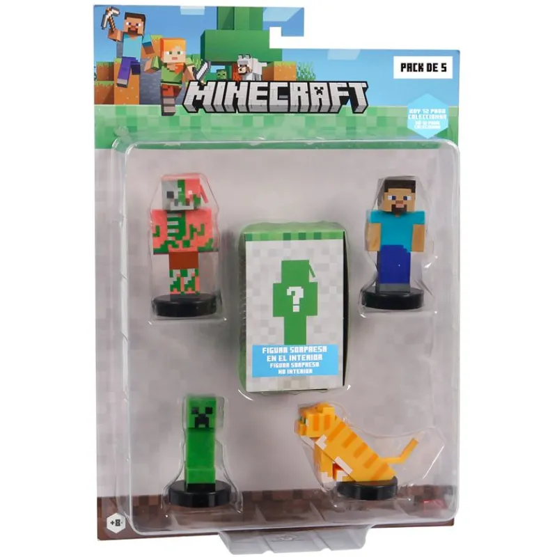 Minecraft Pack 5 Figuras Surtido*BIZAK New