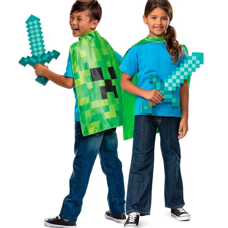 JAKKS PACIFIC Disfraces Y Complementos|Disfraces Y Complementos-Minecraft Pack Espada + Capa