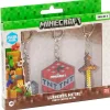 BIZAK Otros Merchandising|Figuras Y Figuras De Acción-Minecraft Pack Llaveros Arma Surtido