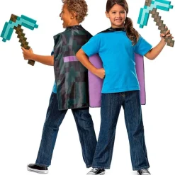 JAKKS PACIFIC Disfraces Y Complementos|Disfraces Y Complementos-Minecraft Pack Pico + Capa