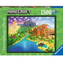 RAVENSBURGER Puzzles Expertos: Más De 1000 Piezas|Puzzles Y Construcciones-Minecraft Puzzle 1500 Piezas