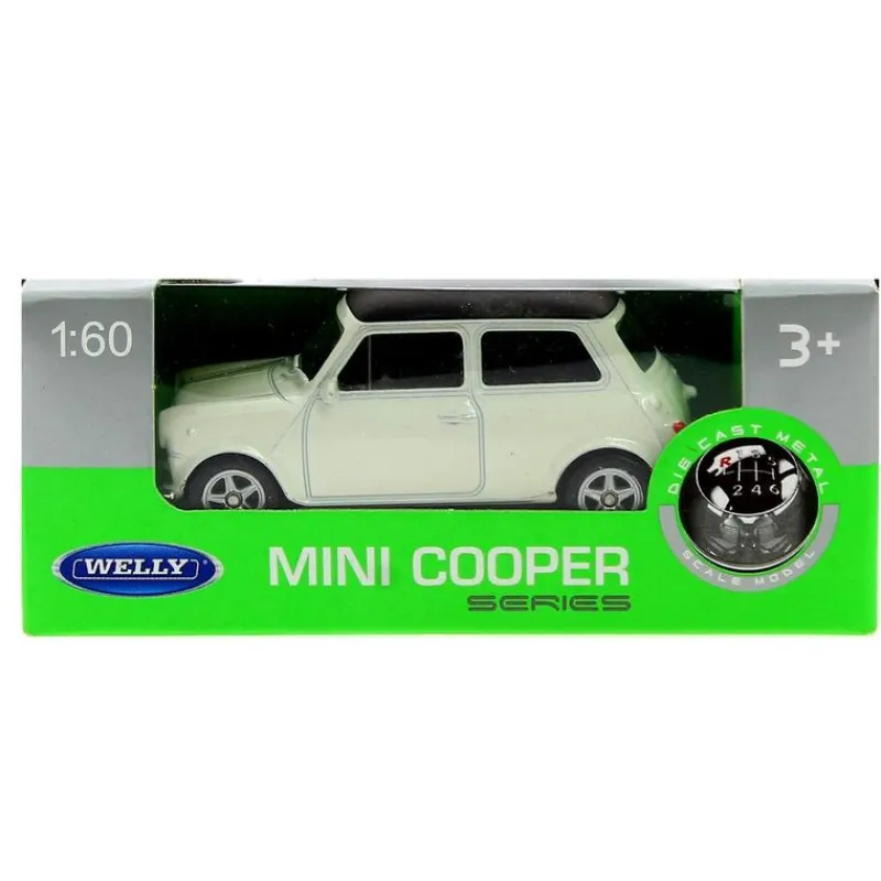 DRIM DISCOUNT Vehículos, Trenes Y Parkings-Mini Cooper Blanco Vehículo 1:60