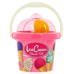 ANDRONI GIOCATTOLI Aire Libre-Mini Cubo de Playa Helado Rosa